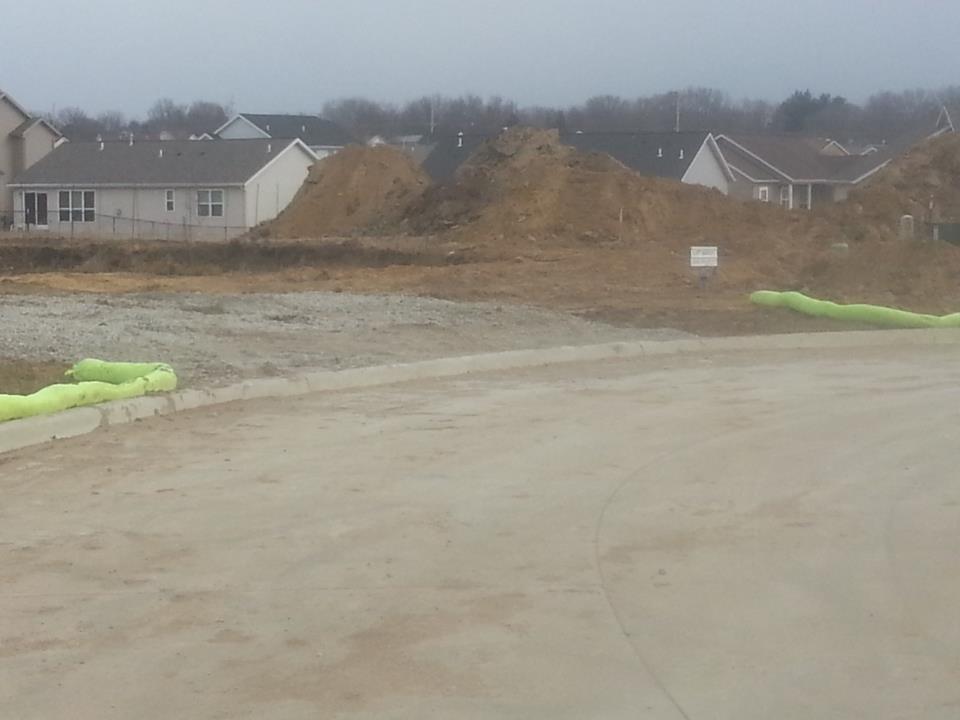 erosion control on a construction site