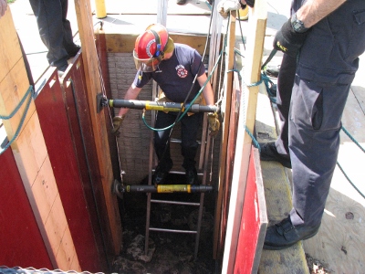 Fire Dept. Training in Trenches