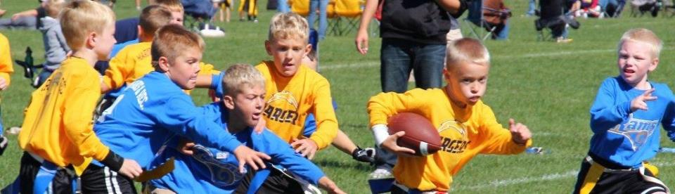 kids playing rec football