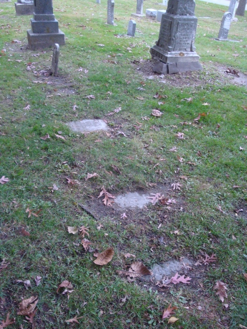 cemetery markers before