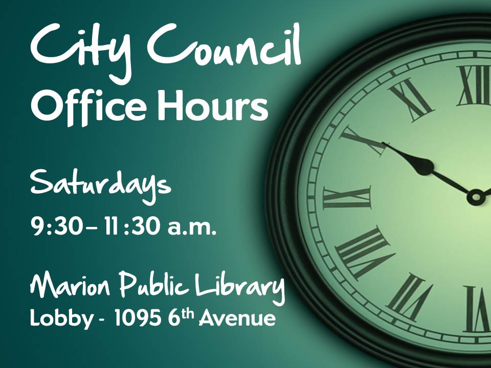 council office hours sign