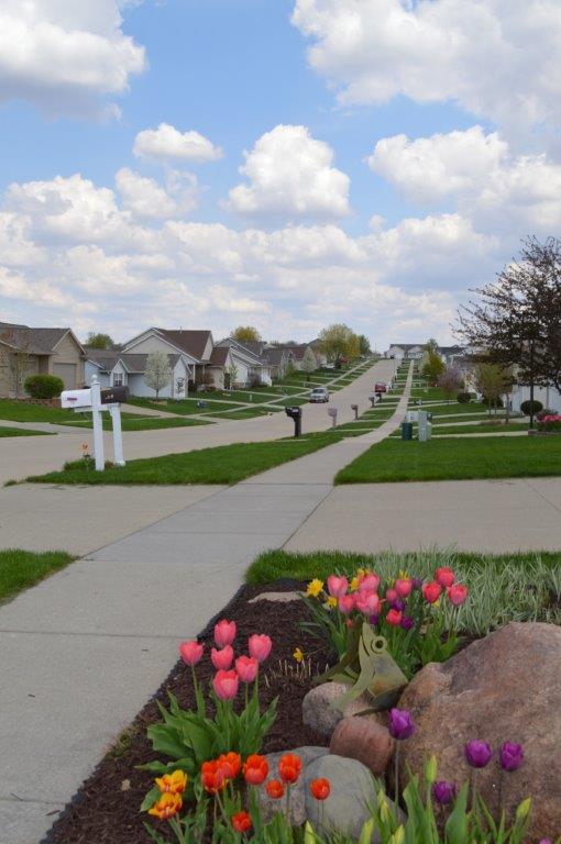 neighborhood sidewalk