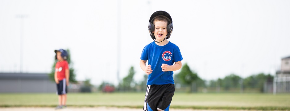 boy running bases