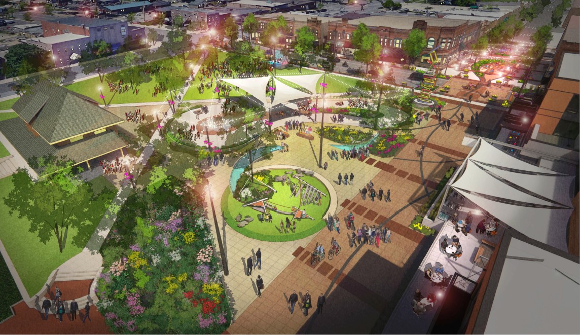 Central Plaza - Spring & Summer Rendering