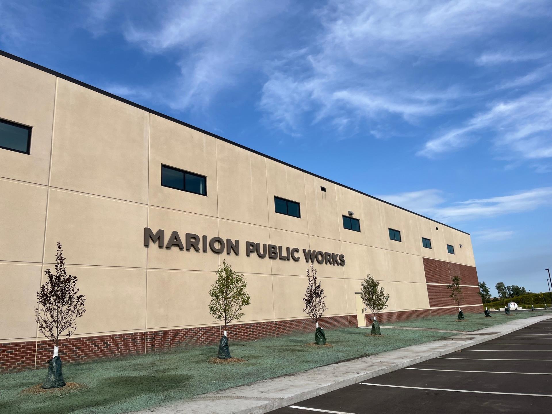 Marion Public Works Facility exterior