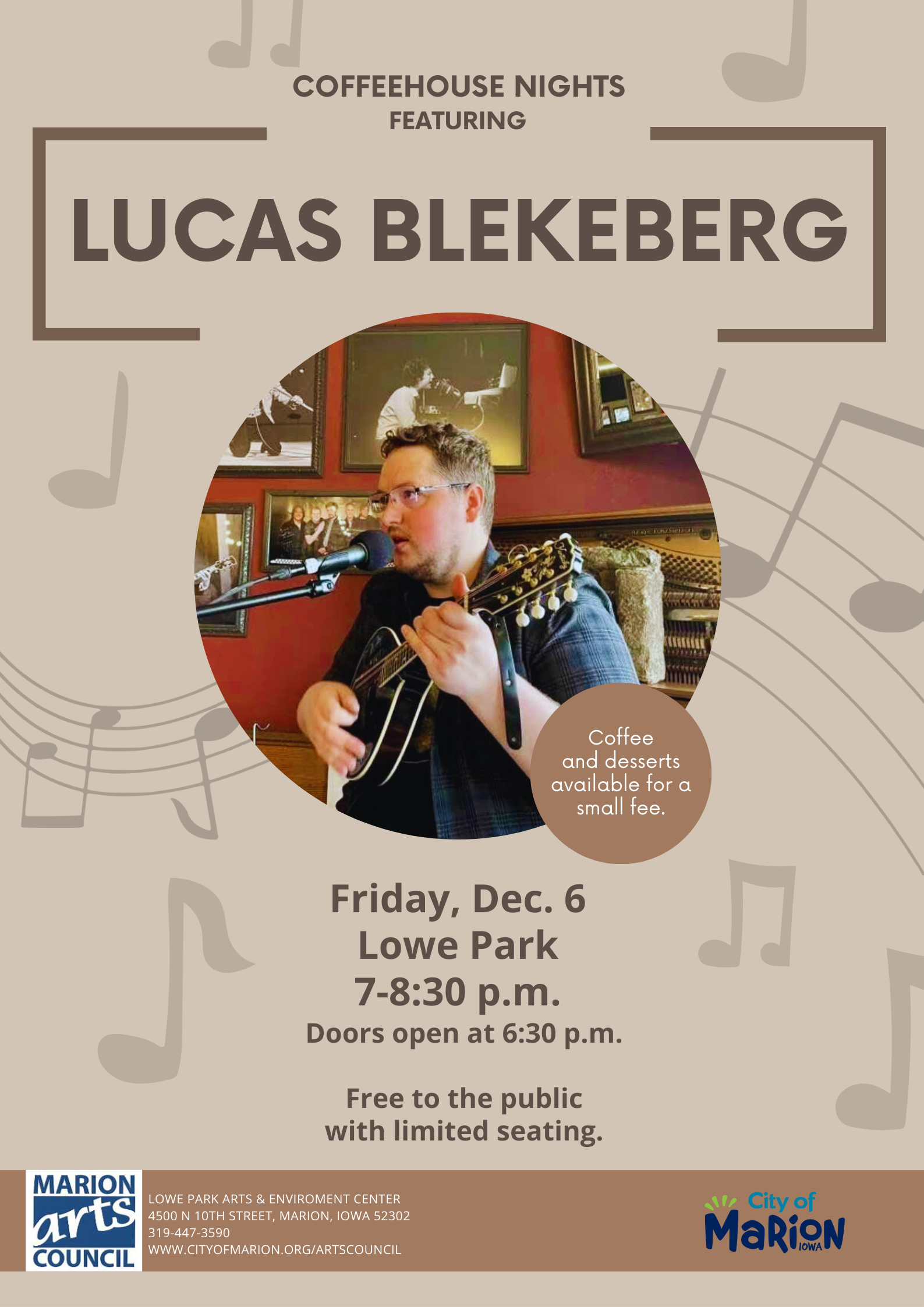 Coffeehouse Lucas Blekeberg poster